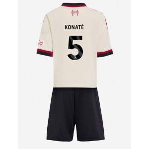 Fotbalové Dres Liverpool Ibrahima Konate #5 Dětské Venkovní Oblečení 2025-26 Krátký Rukáv (+ trenýrky)